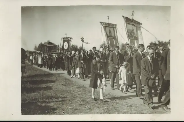 Religious procession with banners, Stockholm